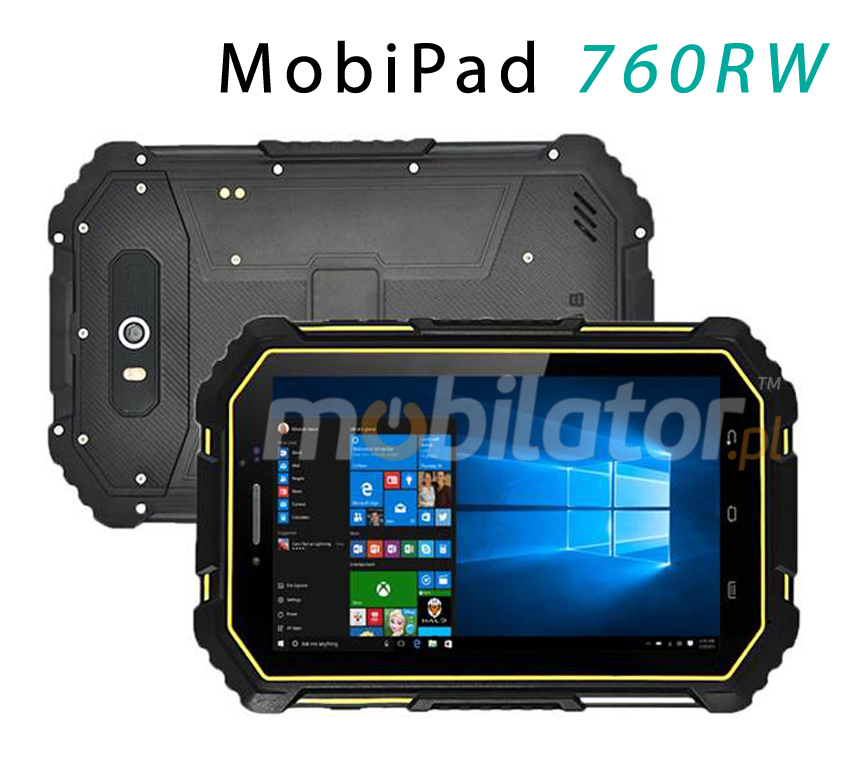 Proof rugged tablet for industry Windows 10 MobiPad 760RA NFC 4G IP68 mobilator umpc intel atom